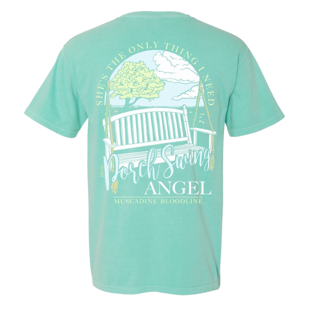Chalky Mint Porch Swing Angel Tee